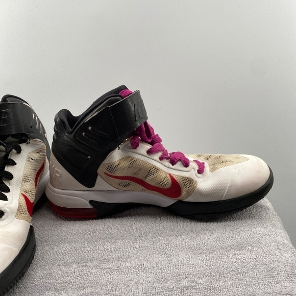 Nike Shoes Women's Size 6.5 Max Air 2010 Red Purple Black White High Tops - Picture 12 of 13